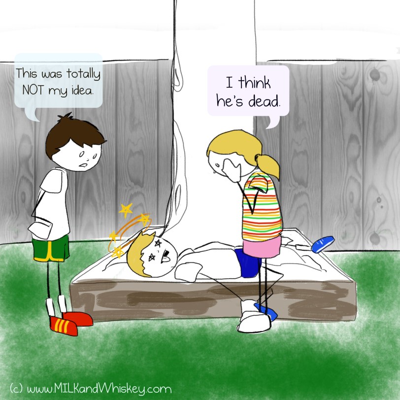 Just another unsupervised afternoon at Dad's