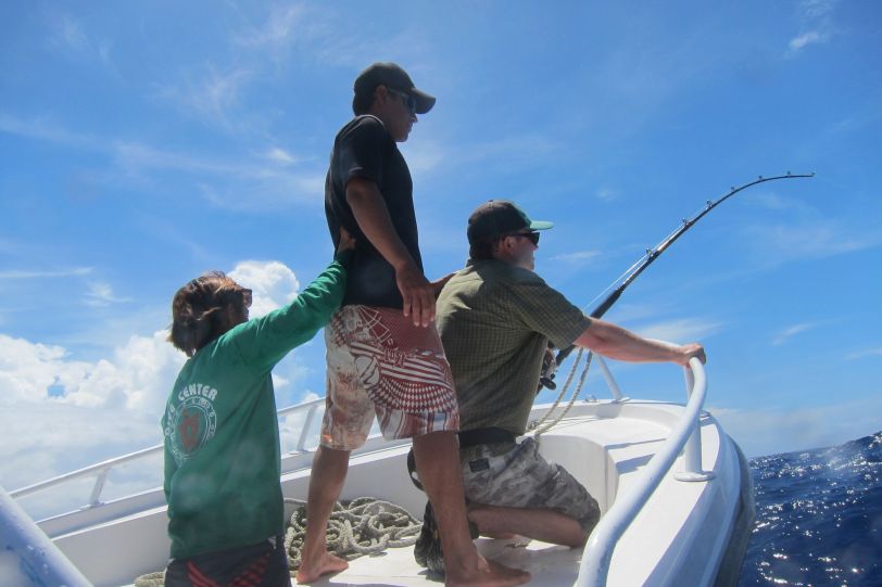 I swear there is a 3 meter fish on the other end of that line.