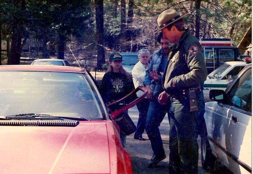 "Sorry bout the car ma'am"